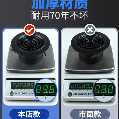 甄选#新风出风口风帽排风口风罩圆形换气通风口网罩百叶换气扇罩