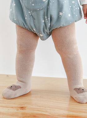 甄选儿童连裤袜秋冬季毛圈连体袜加厚童女童打底裤婴儿袜子连袜