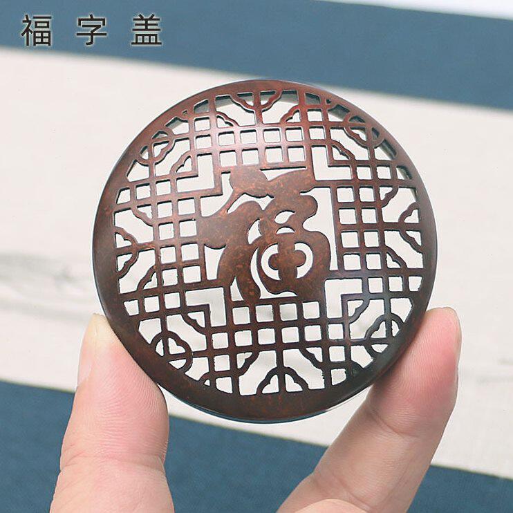甄选苏工手炉创意盘香熏香炉万福竹节铜香炉仿古烧炭空熏手提暖手