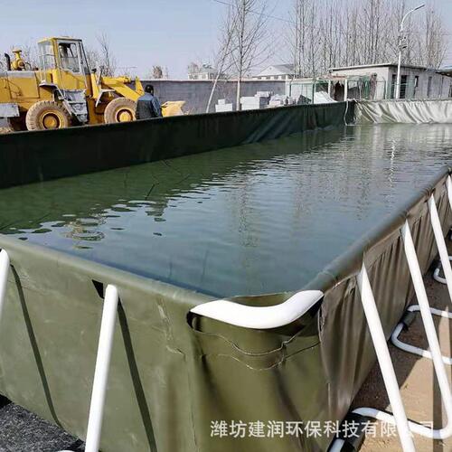 甄选户外大型PVC支架游泳水池 软体养鱼池支架水箱 可拆卸移动水