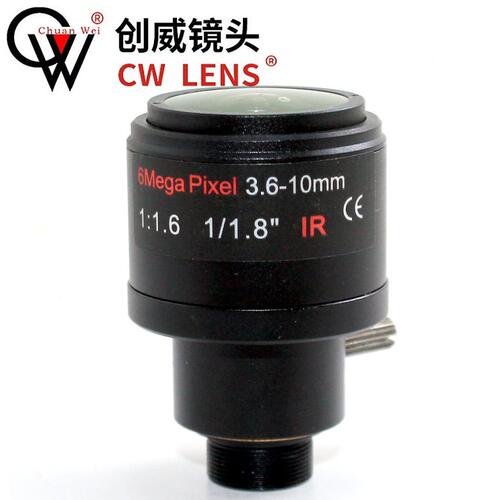 甄选手动调焦3.6-10mm 6MP M12接口 创威镜头  清网络变焦 CW LEN