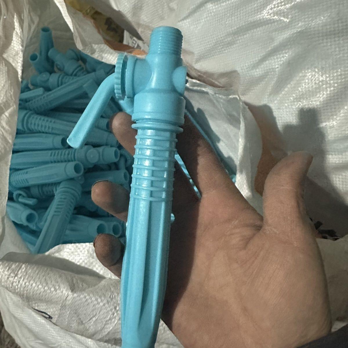 蓝色开关农用电动手动通用背负式喷雾器手把喷杆配件喷头手柄开关