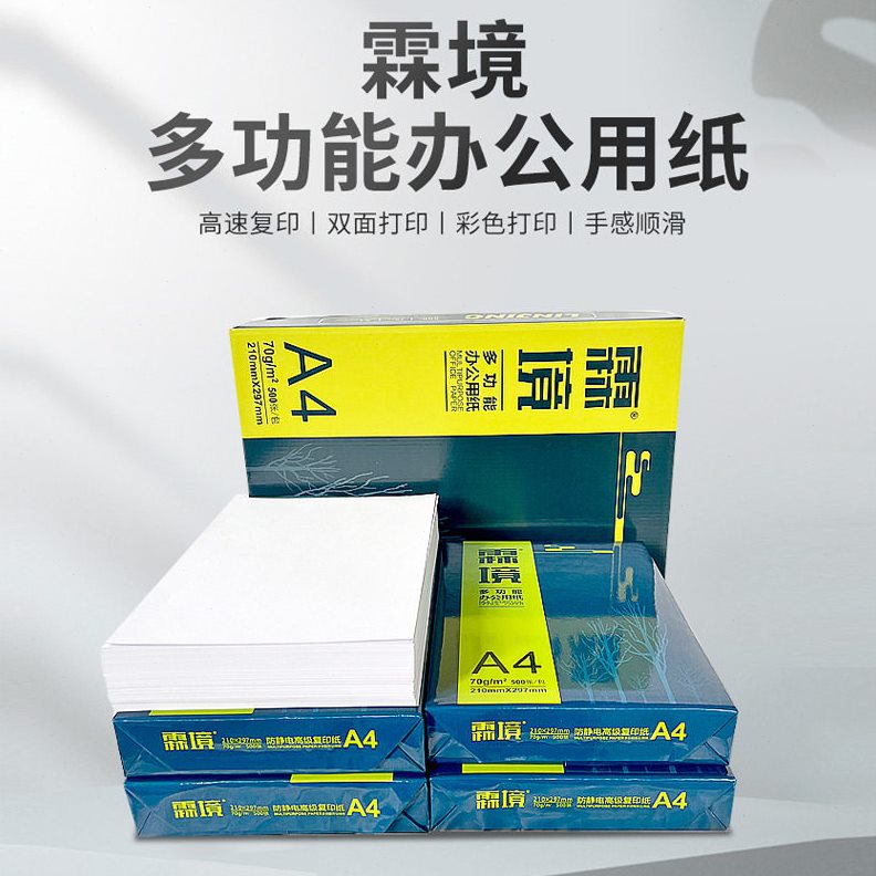 甄选A4打印纸70g复印纸 a470克厚500张1包学生试卷打印白纸公草稿图片