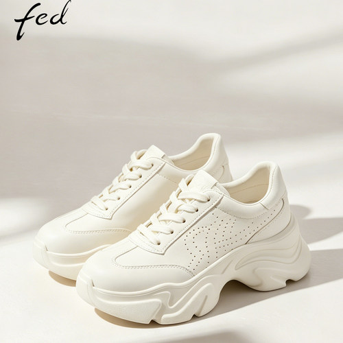 fed厚底鞋休闲增高鞋女款