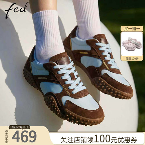fed韩系网纱透气软底运动鞋女