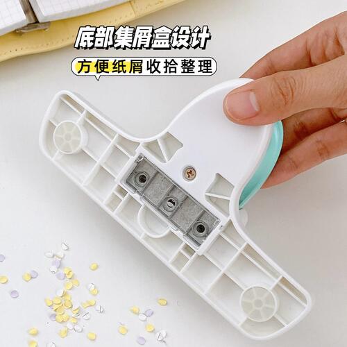 甄选可得优9027 4mm小孔径打孔机活页手账打洞机手动打洞 三孔打