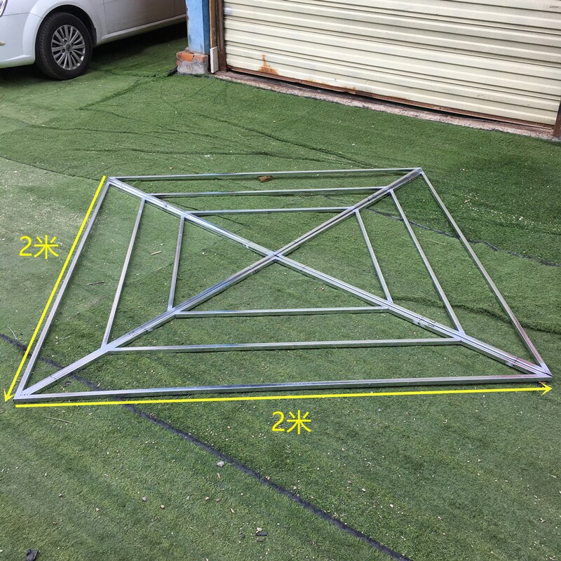 婚庆道具方形框吊顶云顶纱架铁艺云朵装饰几何摩天轮架子商场悬挂