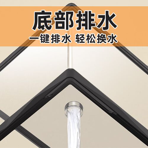 乌龟饲养缸龟缸雨林缸豪华大别墅养乌龟专用缸家用饲养缸生态缸小