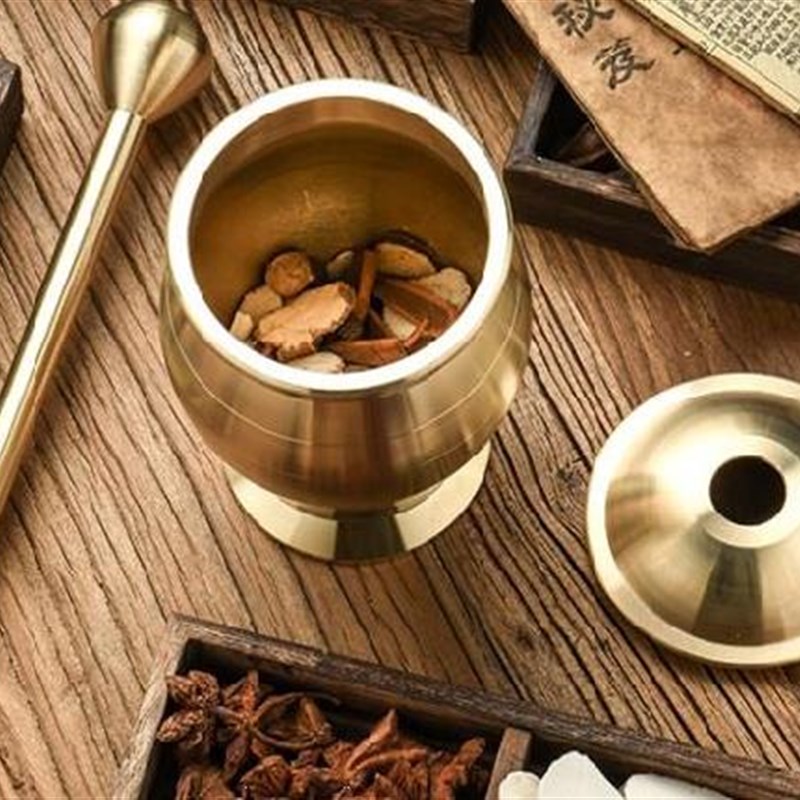 研钵中药捣罐棒子药具碾杵传统药臼牢固工具食材破碎打磨锤蒜粹器