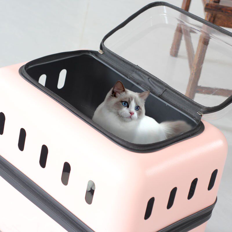 大容量猫包宠物拉杆箱猫包外出便携猫咪背包狗行李箱猫箱宠物推车