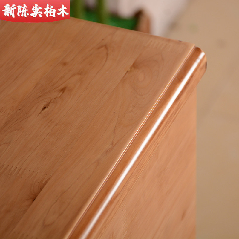 柏木实木书桌带书柜抽屉学生桌子办公桌玻璃门多功能电脑桌