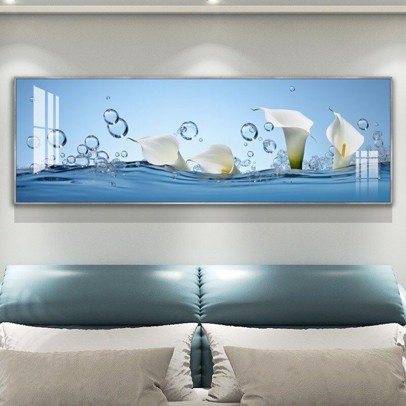 简约小清新主次卧室背景墙装饰画新款房间高级感创意墙饰艺术壁画