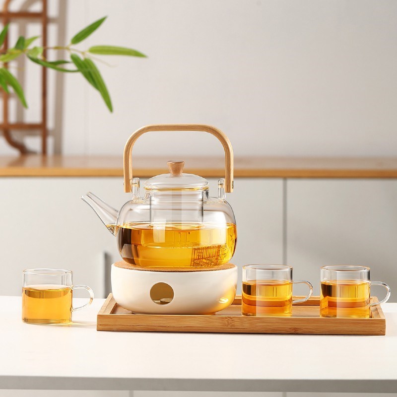 围炉煮茶壶耐高温水果花茶壶蜡烛煮茶炉玻璃烧水壶可明火2026新款