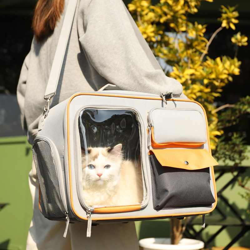 宠物猫包外出可携式猫咪背包手提太空舱坐车双肩斜挎摺叠猫箱大容