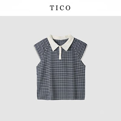 【甜甜专享】TICO汀可【凌志衬衣】时尚休闲百搭衬衣