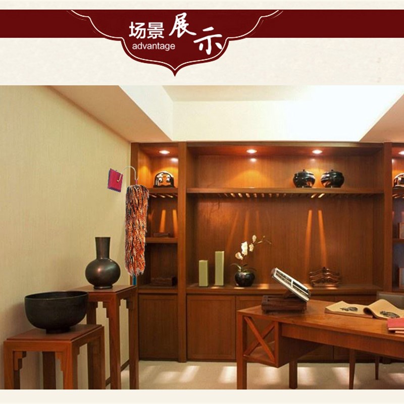 天津赵氏贡掸 鸡毛掸子架 黄铜壁钩 送钉子扳手(不含掸子)