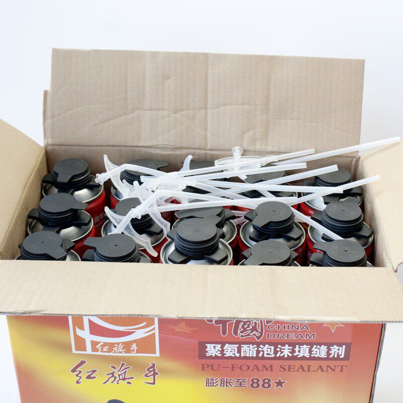 A3红旗手发泡胶聚氨酯防水密封发泡剂填缝剂泡沫胶填充剂门窗管式