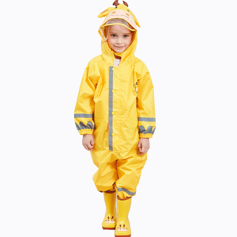 幼儿园安吉游戏游戏服雨衣套装背带雨裤连体全身防水雨衣男女儿童