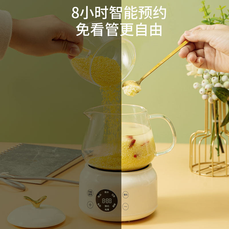 办公室玻璃养生杯小型家用迷你养生壶多功能煮花茶壶电热杯煮茶杯