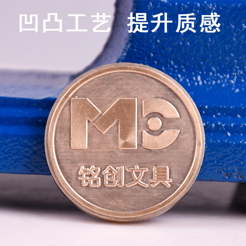 客制钢印机刻字机 手压式结婚姓名阴阳钢印 LOGO花纹定刻铜模印章