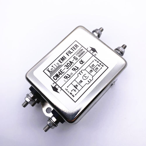 KEILS电源滤波器220V直流20A30A电源净化器CW4E-30A-S滤波器交流