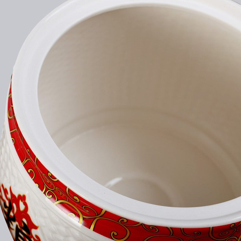 食品收纳盒厨房陶瓷五谷杂粮密封储存罐面粉储物储藏罐子景德镇