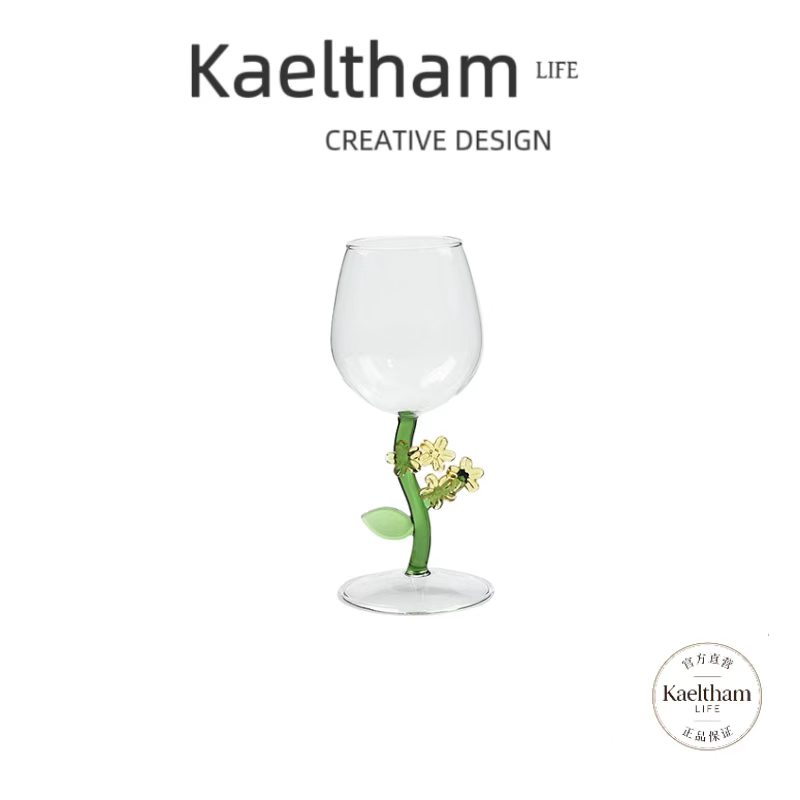 Kaeltham.LIFE透明花朵香槟杯