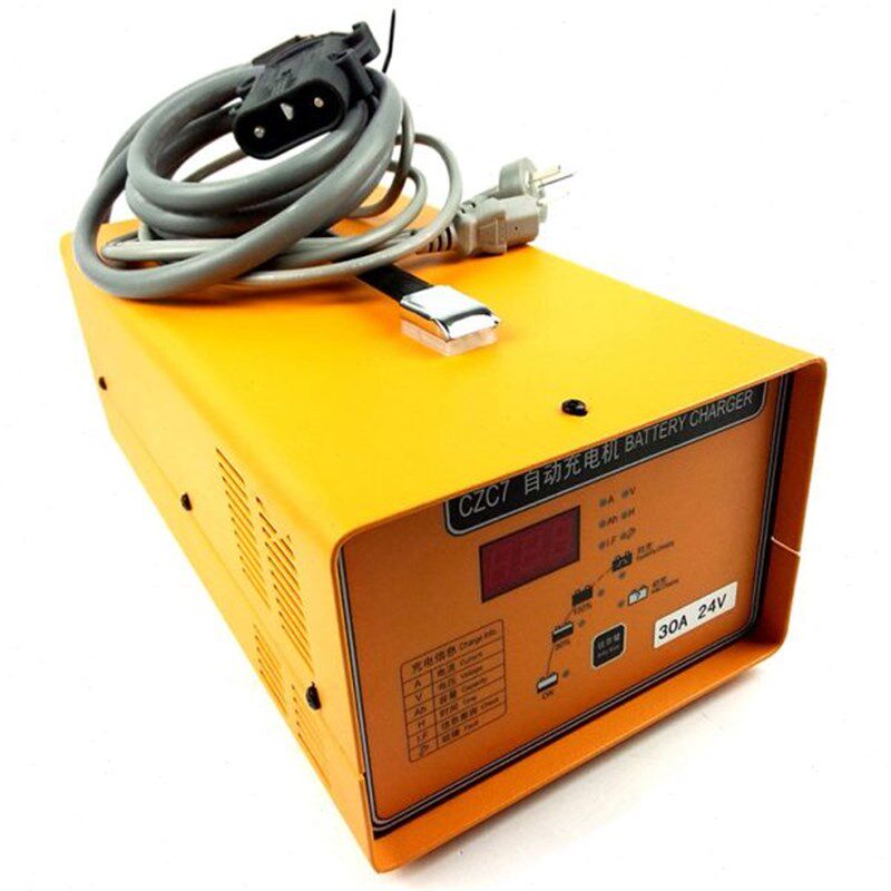 施能CZC7叉车智能充电器24V40A全电动堆高车搬运车自动充电机