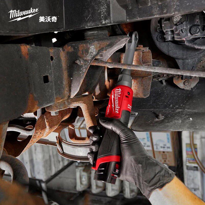 美沃奇milwaukee米沃奇锂电池充电式3/8中飞加长棘轮扳手汽修工具