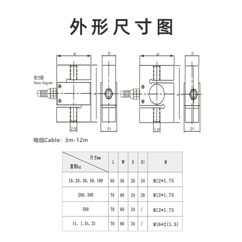 高精度ZMLBF搅拌站KCLBF拉压力称重传感器电子感应器料斗秤直销