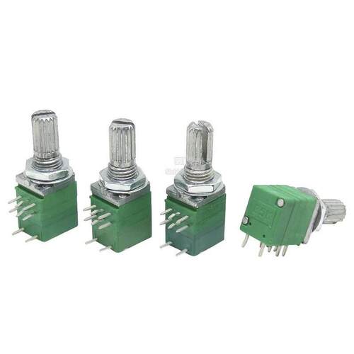 RK097N电 位器 B5K/10UIAK20K/5/电0K/100K/500K双联8脚音响功放