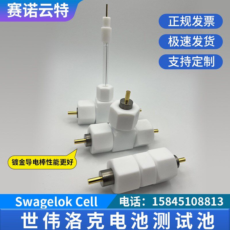 世伟洛克测试池 Swagelok模拟电池 三电极测试装置 膜电极模具