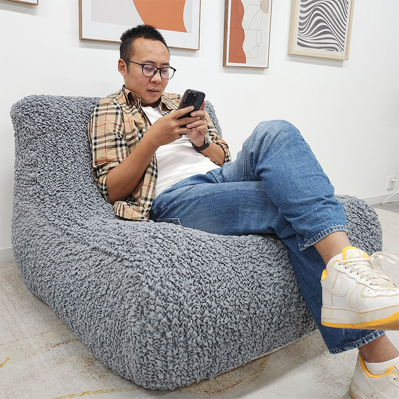 毛毛虫单人沙发套罩懒人全包北欧万能客厅沙发椅罩定制防尘防猫抓