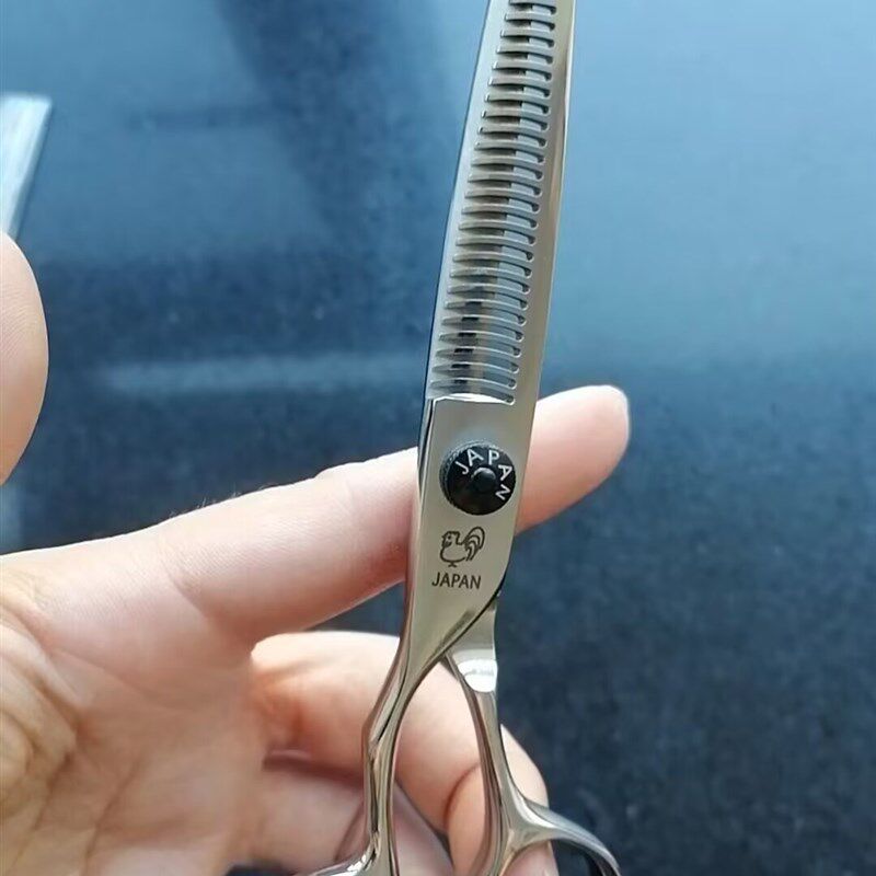 鸡牌爵士理发美发剪刀左手剪发型师专用左撇子美发剪刀6英寸平剪