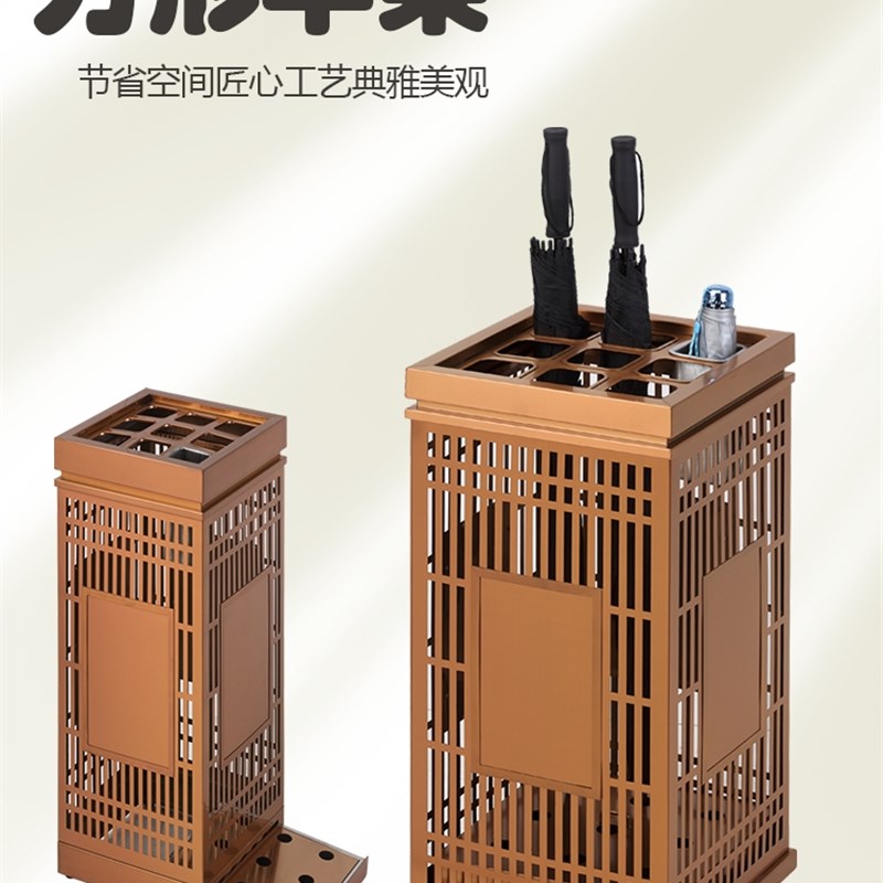 高档挂伞架不锈钢雨伞架商场门口雨伞收纳柜酒店大堂放伞箱售楼部