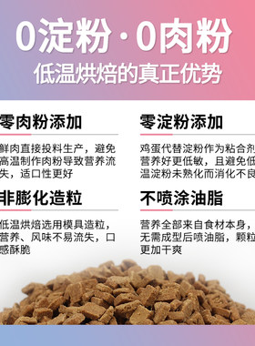 猫小闹鸡兔肉低温烘焙猫粮全价无谷低敏布偶蓝猫成猫幼猫专用洁齿