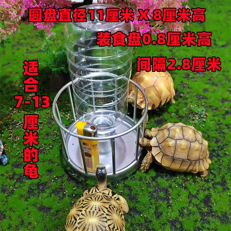 乌龟喂食器龟苗喂食台陆龟食盆半水龟陆龟黄缘喝水盆鸡鸭鸟鸽食盘