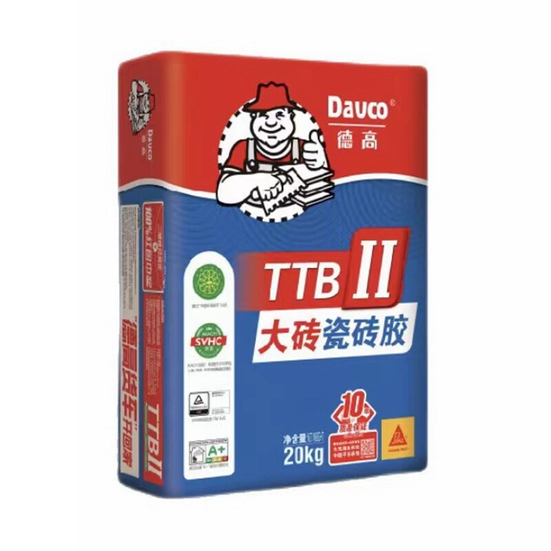 德高大砖瓷砖接着剂泥TTBII 2型粘接剂玻化砖瓷砖胶剂超强粘力砖图片
