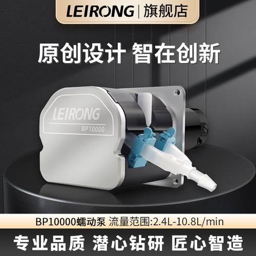 雷熔大流量双通道BP10000蠕动泵 有刷电机灌装机实验室循环抽水泵