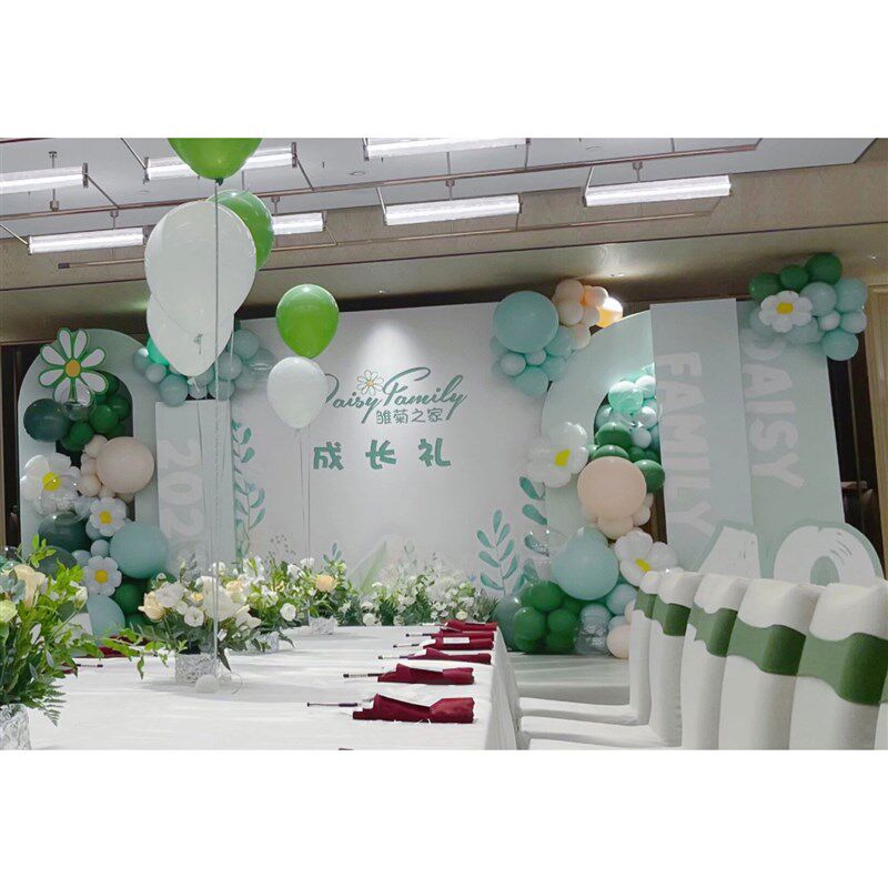 学校礼堂十岁成长礼场景布置酒店10岁生日儿童节kt板活动背景墙