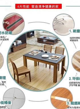 120*150透明地垫pvc门垫塑料地毯木地板保护垫膜进门客厅家用防水