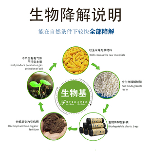 特厚60L全可降解环保垃圾袋酒店物业超市商用大号60x80工厂可定制