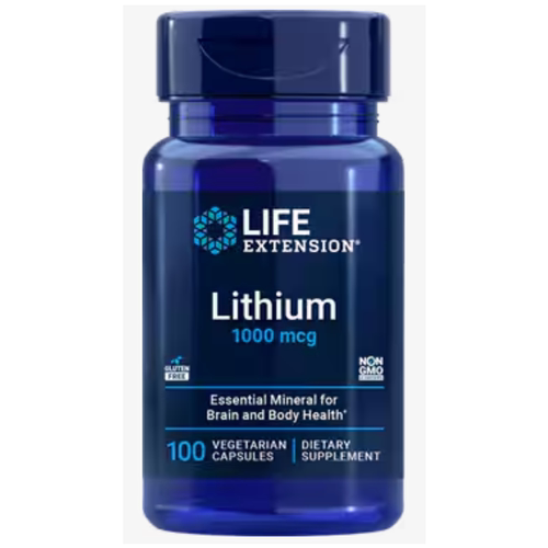 Life Extension锂 乳清酸锂 Lithium 营养神经 效期28年3月