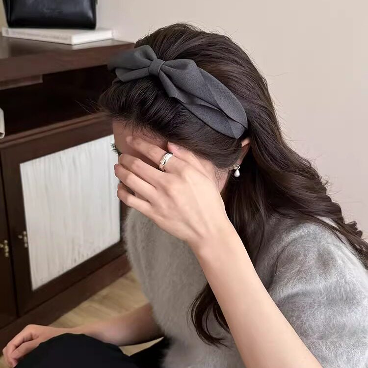 百搭高级感高颅顶发箍女款高级感时尚洋气发带洗脸头箍宽边压发卡