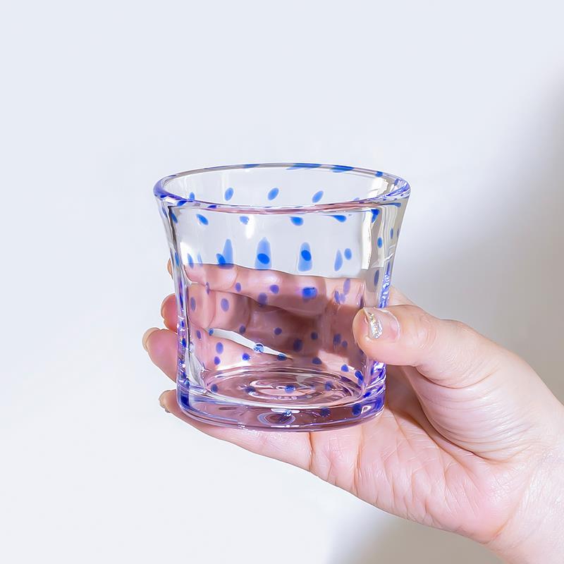 昀/YYUN 玻璃咖啡杯水杯手工茶杯热饮杯耐热啤酒杯果汁杯子礼盒