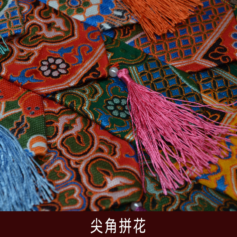 藏式格桑花牡丹花多款宽20小佛幡经堂寺院庙墙面柱子布艺挂饰经幡