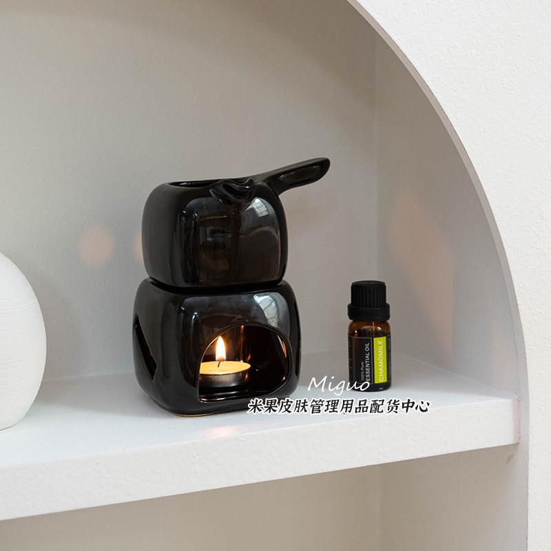 美容院陶瓷精油加热炉器大容量蜡烛香薰炉芳疗spa按摩推拿分离款