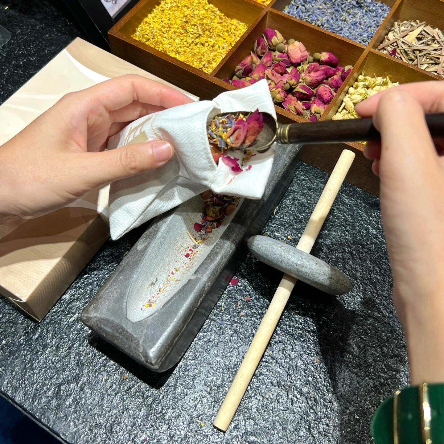 香囊diy中药手工磨粉器制香研磨器青石药碾子香料老式捣药罐工具