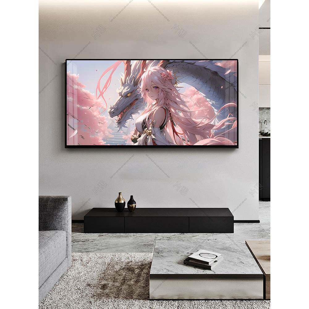 英雄联盟挂画洛丽金克斯酒店美丽游戏Led夜光装饰画卧室房间壁画