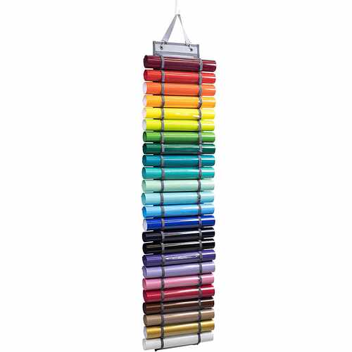 Vinyl Roll Organizer24格刻字热转印膜乙烯基PVC卷筒收纳挂袋